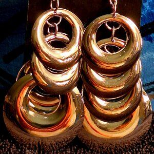 Stainless Steel Silver Vint Grommet Earrings